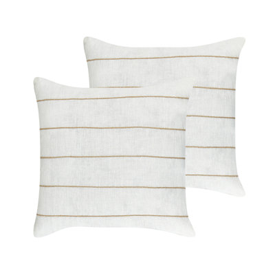 Berklie Striped Square Throw Cushion