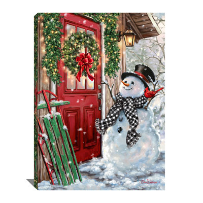 Country Christmas Canvas Wall Art