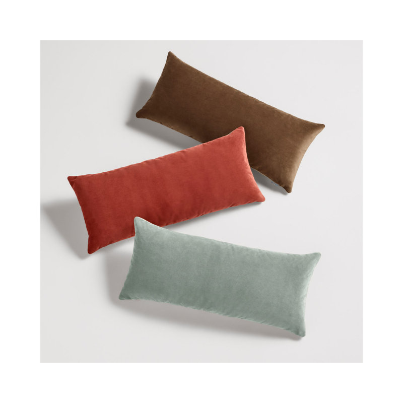 Signal Lumbar Pillow Cover & Insert, Rectangle 13"H x 30"W, Breezy Blue