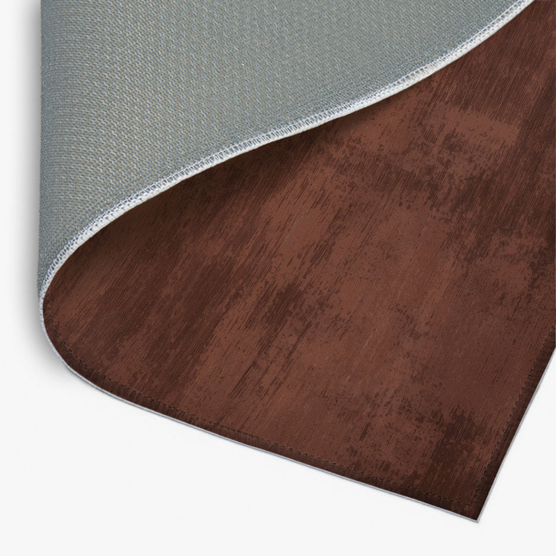 Tapis brun abstrait intérieur et extérieur, Rectangle 4pi x 6 pi