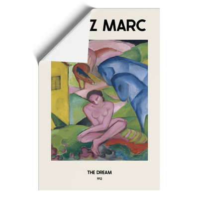 The Dream Print by Franz Marc - Frameless Print