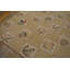 Grand tapis crocheté antique en laine ivoire
