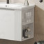 Armoire murale avec 2 tablettes ouvertes