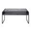 Table basse à 1 tablette en béton gris et noir