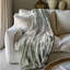 Organic Green Petals - 1 Piece Premium Sherpa Blanket-101980481