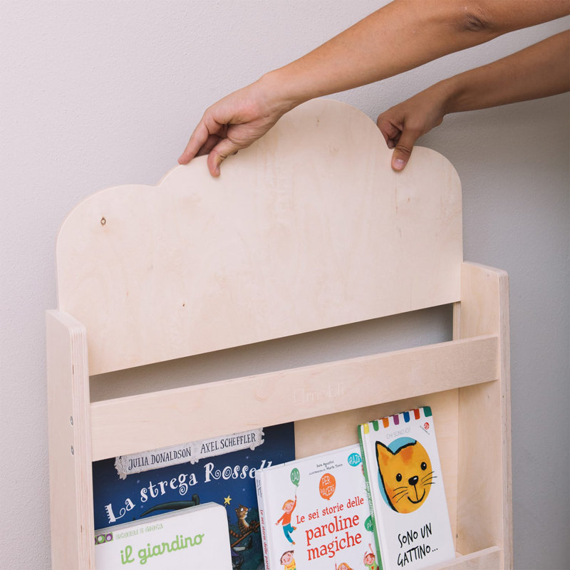 Kids Book Display, Natural Brown