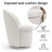 Swivel Barrel Chair Boucle Upholstered Accent Chair with High Back-943698872