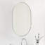Miroir ovale (argent)