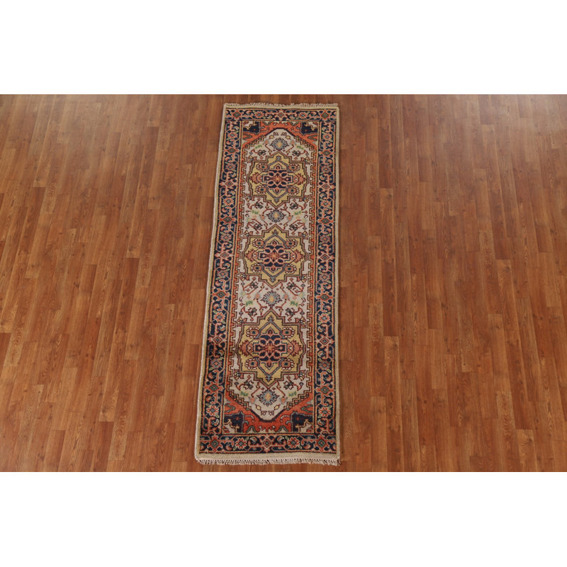 Tapis de couloir géométrique Heriz Serapi 3X8