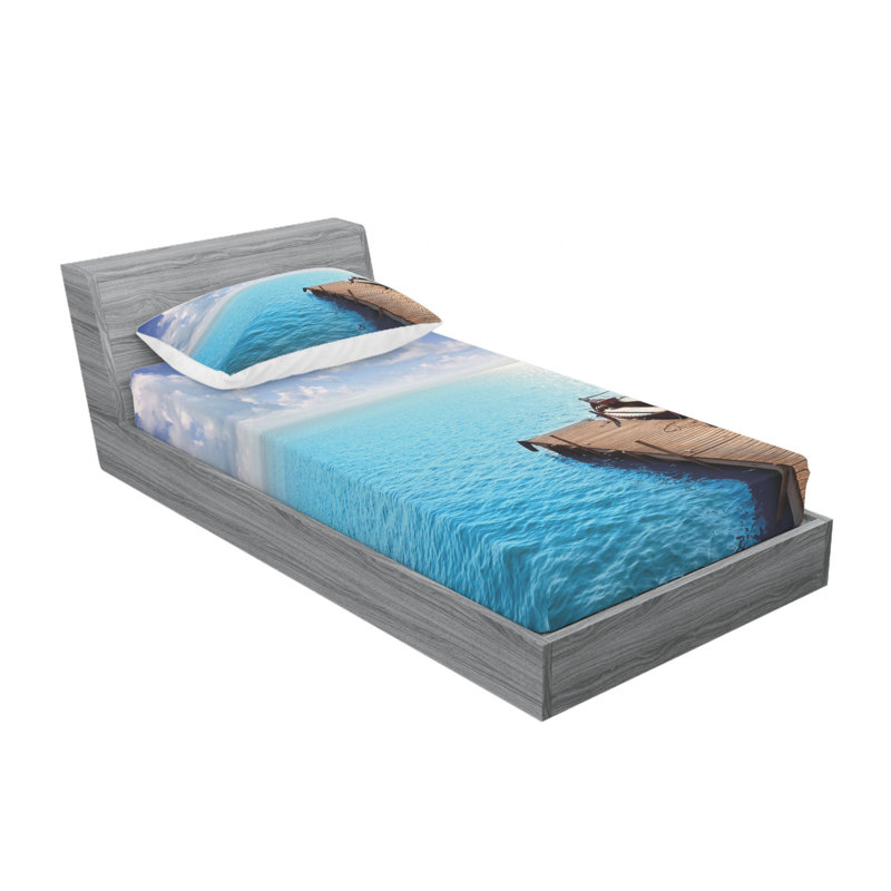 Microfiber Sheet Set, Twin Sheet Set with Fitted Sheet