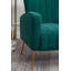 Fauteuil à oreilles en velours de 27 po de largeur Milana-379842550