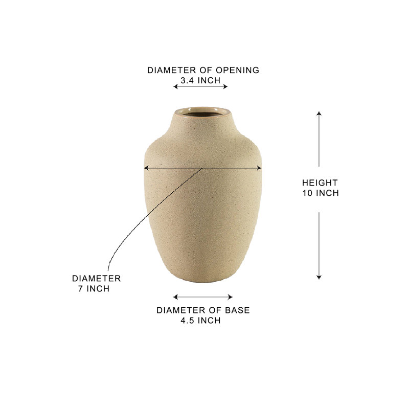 Vase en céramique Winton Porter Sand