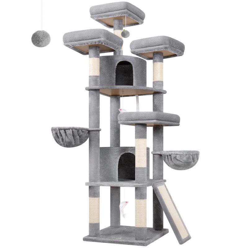 80.31cm H Cat Tree, Light Grey