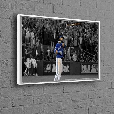 Jose Bautista Toronto Jays Inspired Motivational Wall Art on Canvas Featuring Famed Baseball Star for Sports Fans and Home Decor