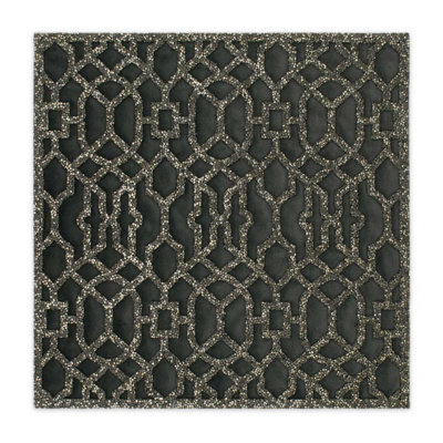 Napperon Sparkles Home | Motif de strass découpé au laser | Envers en velours | Carré 14 po x 14 po