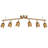 6-Light Track Lighting Kit, Adjustable Ceiling Spotlight