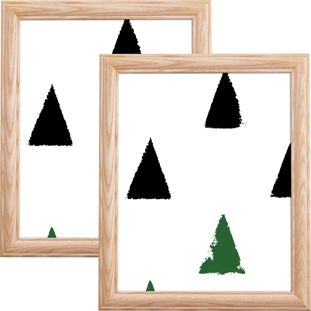 Flythe Brown Wood Decorative Picture Frame (Set of 2) Zipcode Design™ Picture 