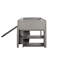 Lit mezzanine simple gris avec une armoire et une tablette efficaces. Fabriqué en bois massif. Économisez de l'espace et restez organisé. Barrière de sécurité complète pour. Pas de sommier requis. Espaces de rangement spacieux. Bois massif