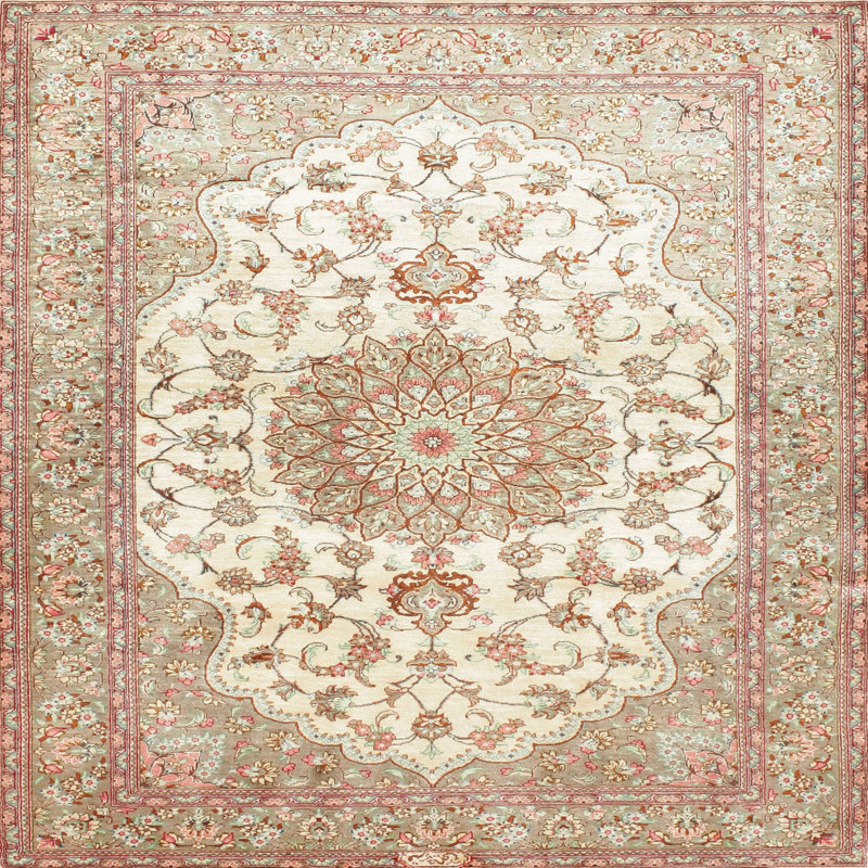 Mukherjee Oriental Indoor Rug, Square 4'