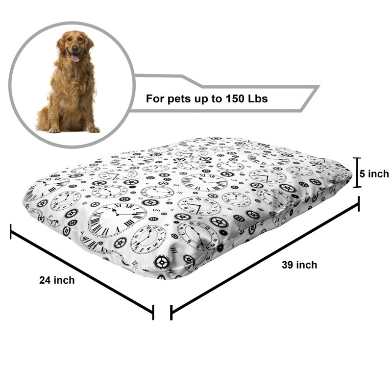 Lit pour chien Ambesonne Clocks