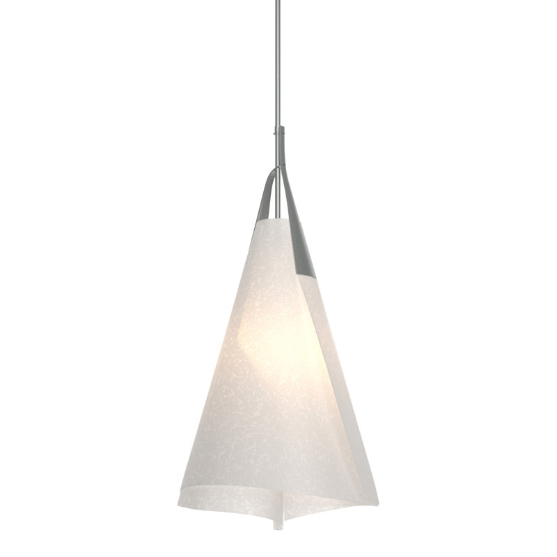 Mobius Tall Pendant - Spun Frost Shade, Vintage Platinum
