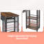 139cm Scalable Kitchen Island Set with 2 chairs & 4-tier storage-1776783743