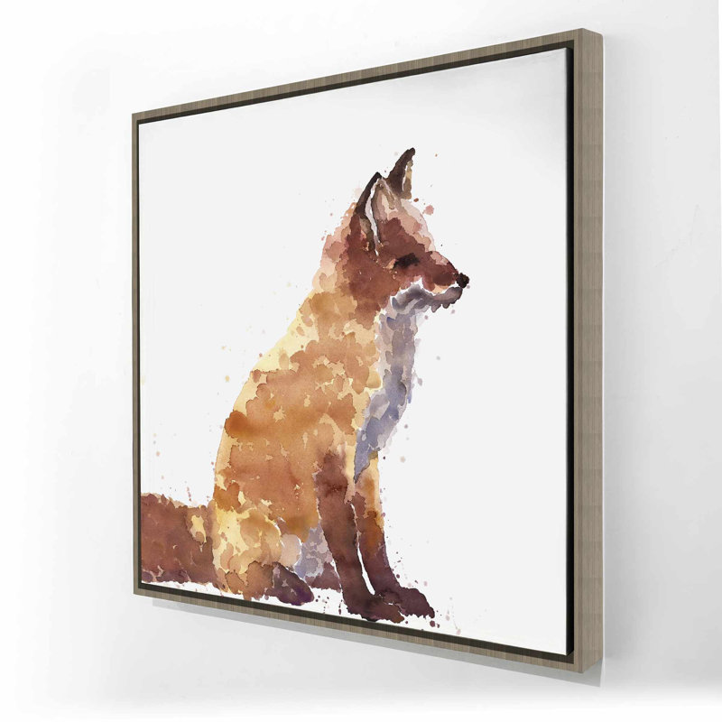 Renard roux - Toile encadrée pour animaux de la maison