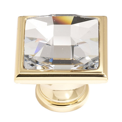 Swarovski Crystal Square Knob