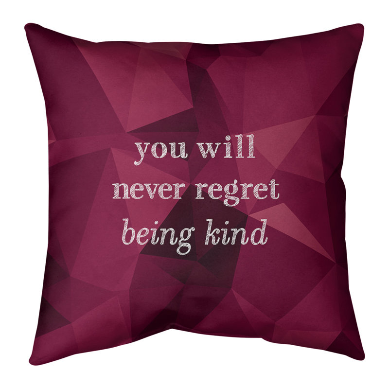 Housse de coussin en faux pierres "kind", 16 po x 1 po, Spinelle, Polyester/ Bourre en polyester