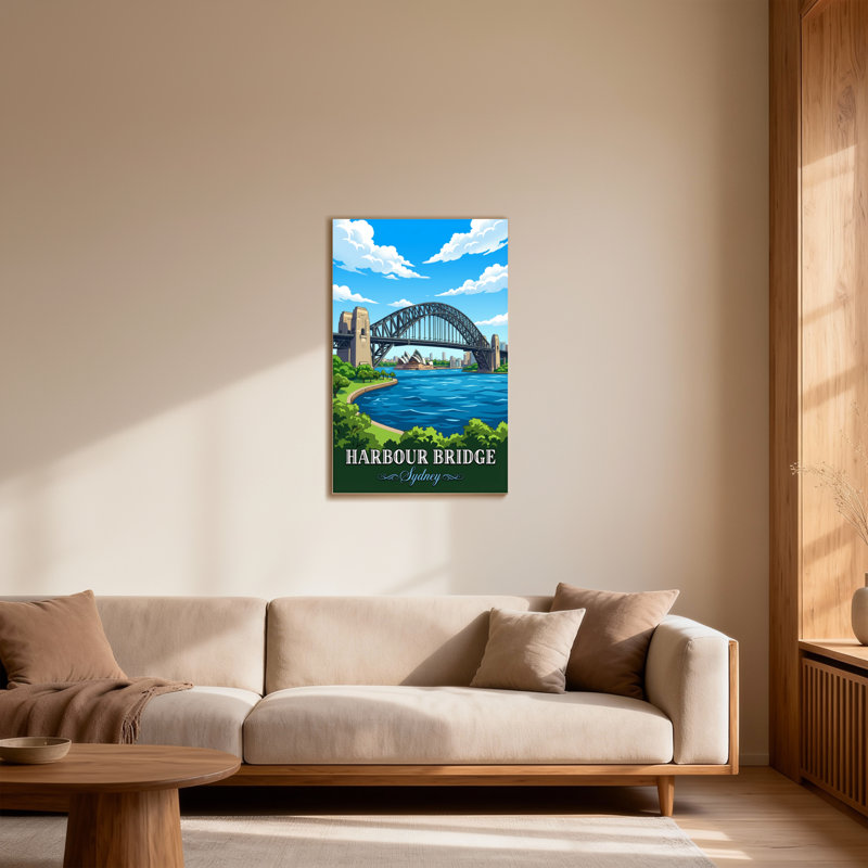 «Scenic & Cityscapes Harbour Bridge Sydney», reproduction d'art, H 18 po x l 12 po
