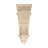 12-1/2 in x 5-1/8 in x 5-3/8 in Unfinished Hand Carved Solid Acanthus Leaf Wood Corbel-51893809