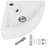 clihome 18 " Ceramic Specialty Bathroom Sink and Overflow Hole