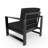 Dulcie Metal Outdoor Armchair with Sunbrella® Cushions-1798172497