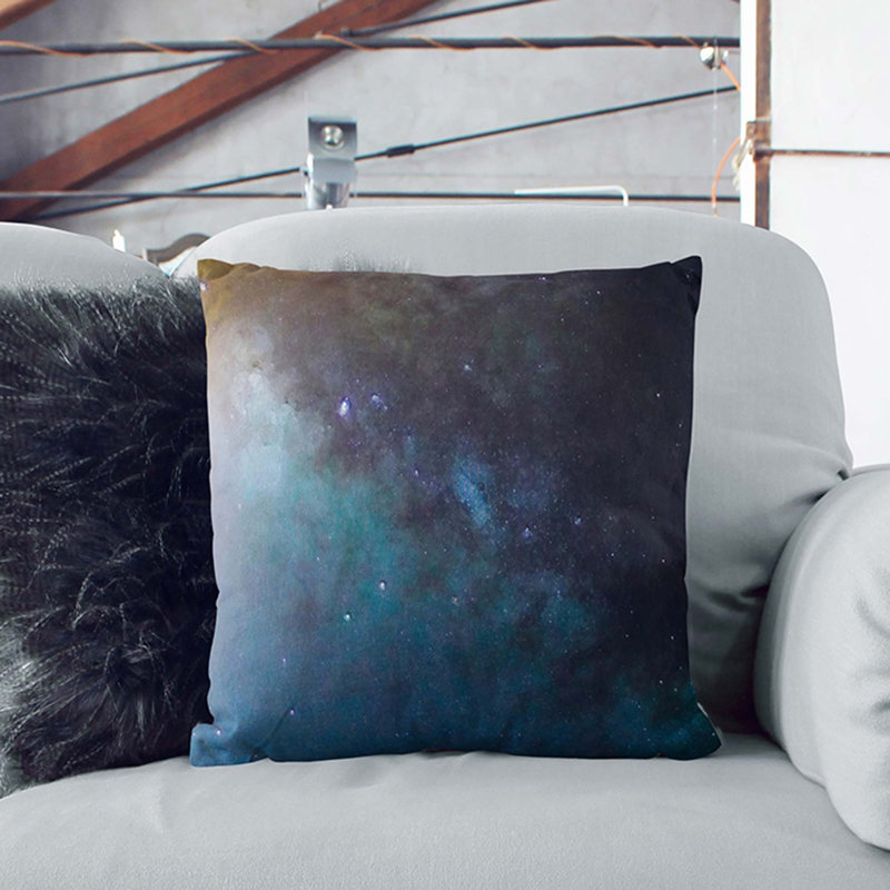 Square Throw Cushion, 55cm H x 55cm W x 20cm D, Stone
