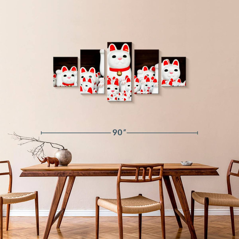 Lucky Cat Temple, 34" H x 74" W