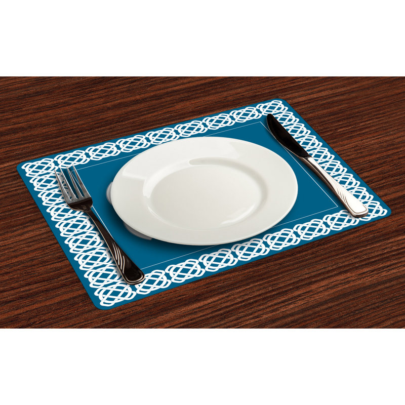 Polyester Geometric Rectangle Placemat