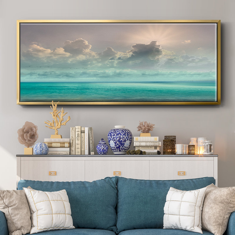 Caraïbes, toile encadrée, H 12 po x l 30 po
