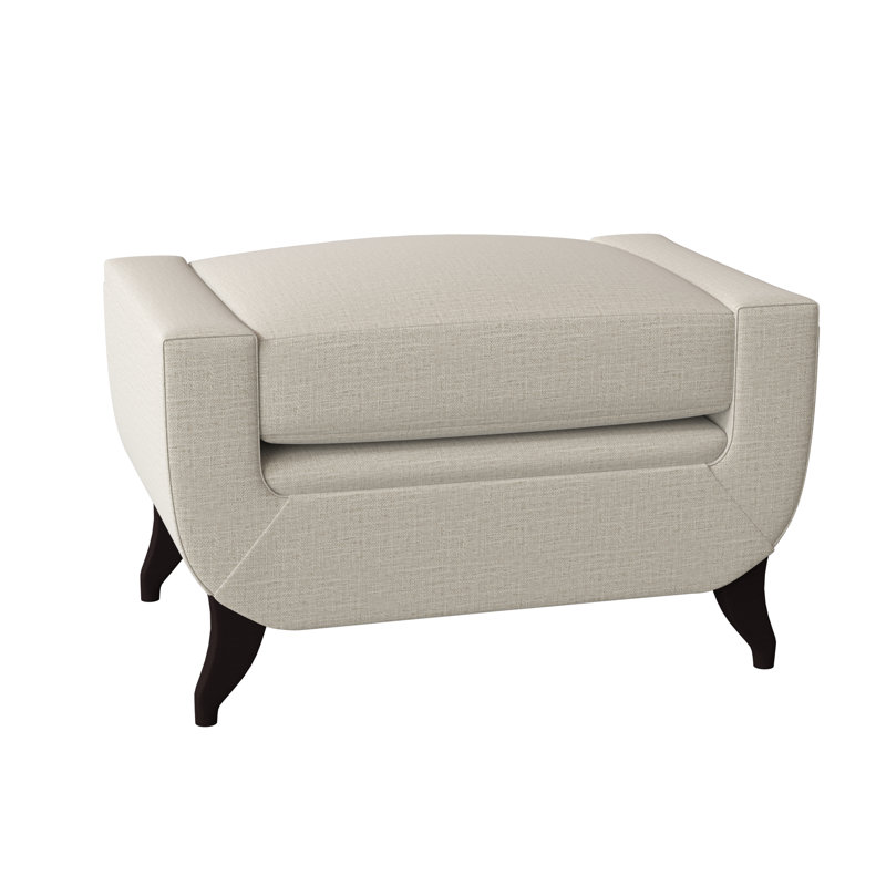 Armstrong Ottoman, Vintage Ebony, Maya Cyan