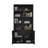 Rivington 79" H x 40.2" W Modern 4-Shelf Bookcase Cabinet in Black-116164058