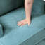 Chaise avec accoudoirs et dossier réversible en contreplaqué et paon avec pieds en métal doré pour le salon-125816572