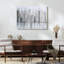 «Foggy City Textured Metallic» par Martin Edwards, reproduction d'art sur toile tendue