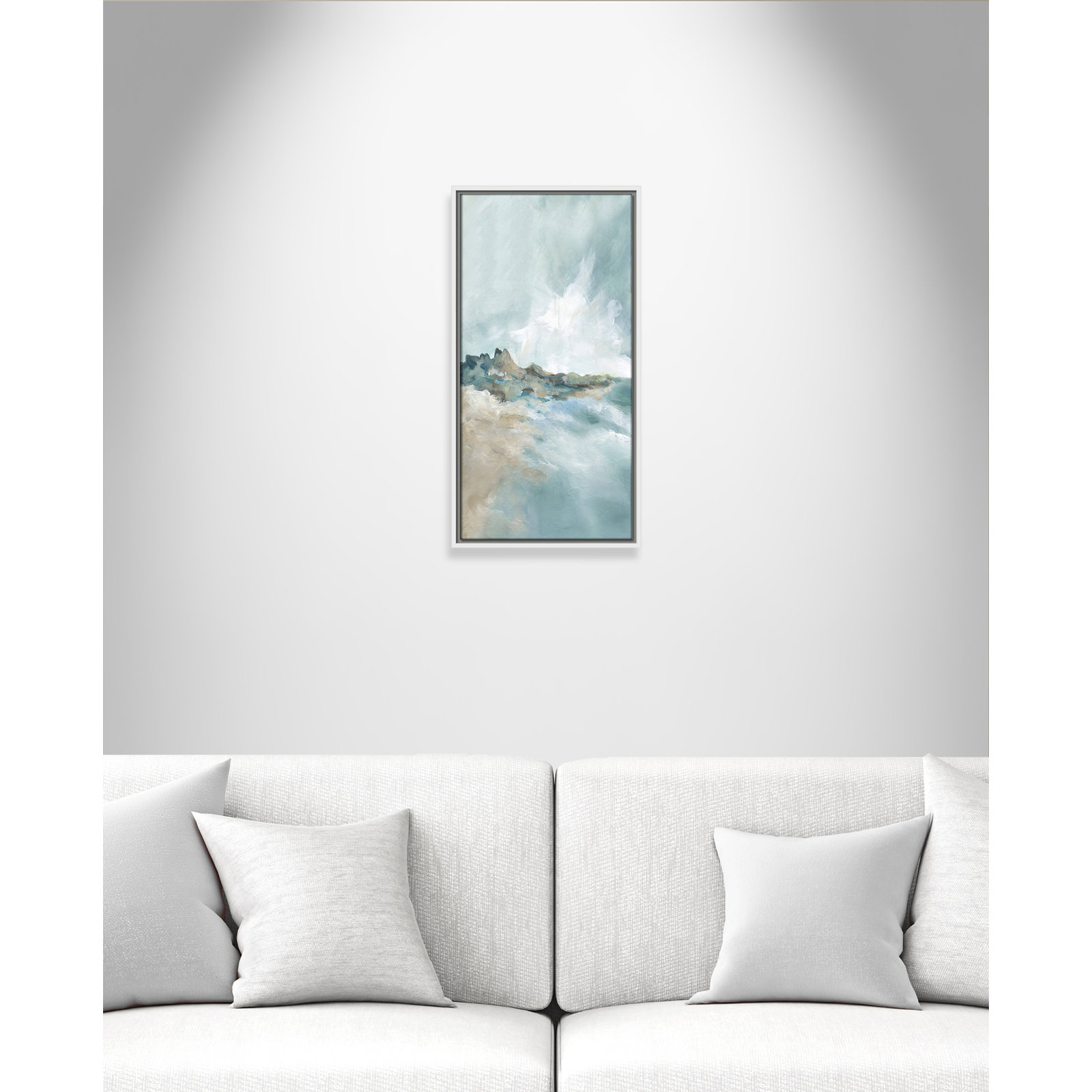 Sandpoint Print by Carol Robinson, 25.5" H x 13.5" W, White