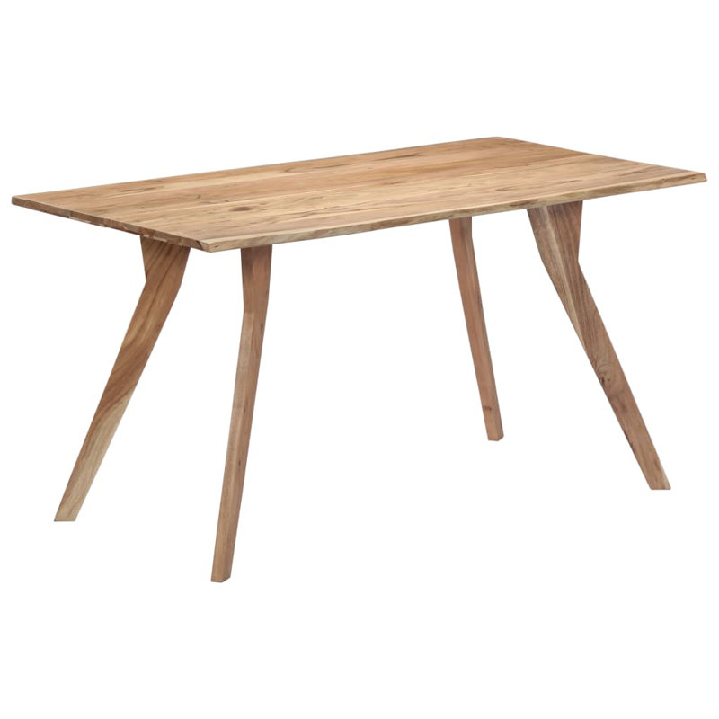 Folcroft Dining Table Kitchen Table Dining Room Dinner Table Solid Acacia Wood, 29.92" H x 55.12" L x 31.5" W