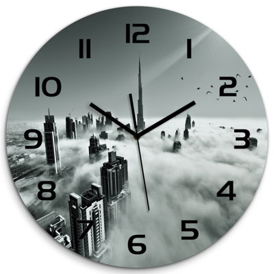 Johnnette Glass Wall Clock