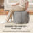 Krikor 20" Mist Gray Upholstered Pouf Ottoman-117292582