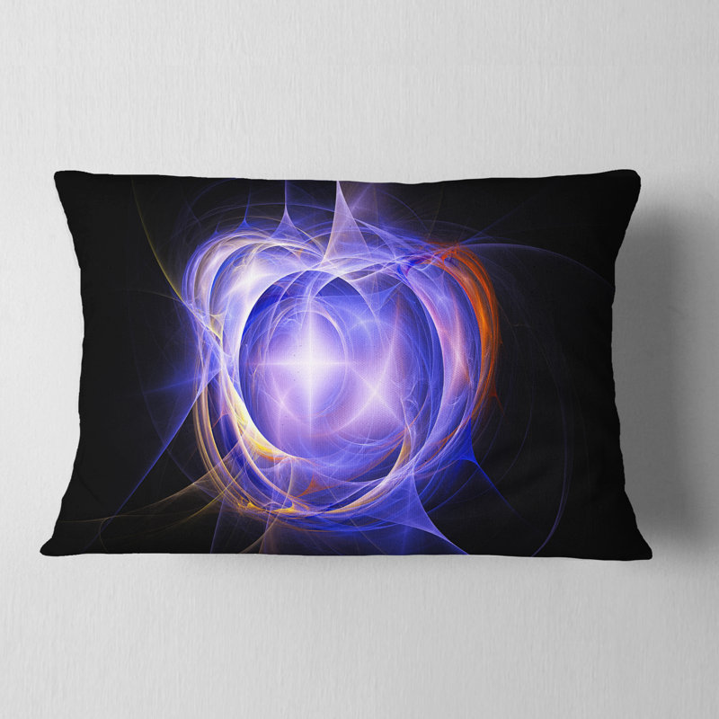 Supernova Explosion Blue - Abstract Printed Pillow