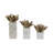 3-Pieces Kriss Flower Statuary With Marb-2119468880