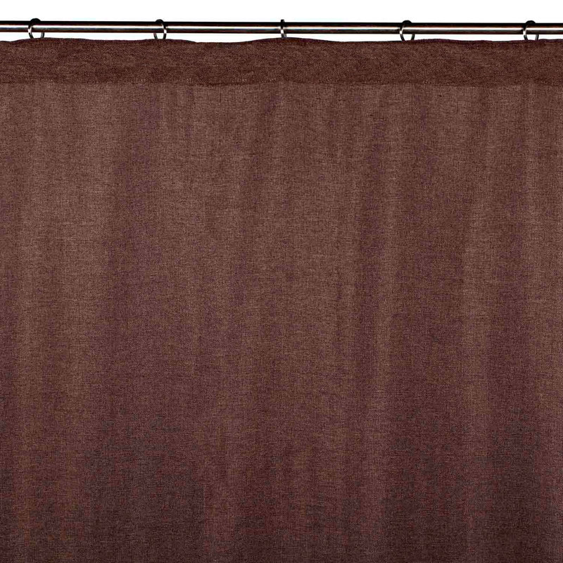 Cinnamon Sheer Curtain Single Panel, Dark Brown, 200 x 290cm