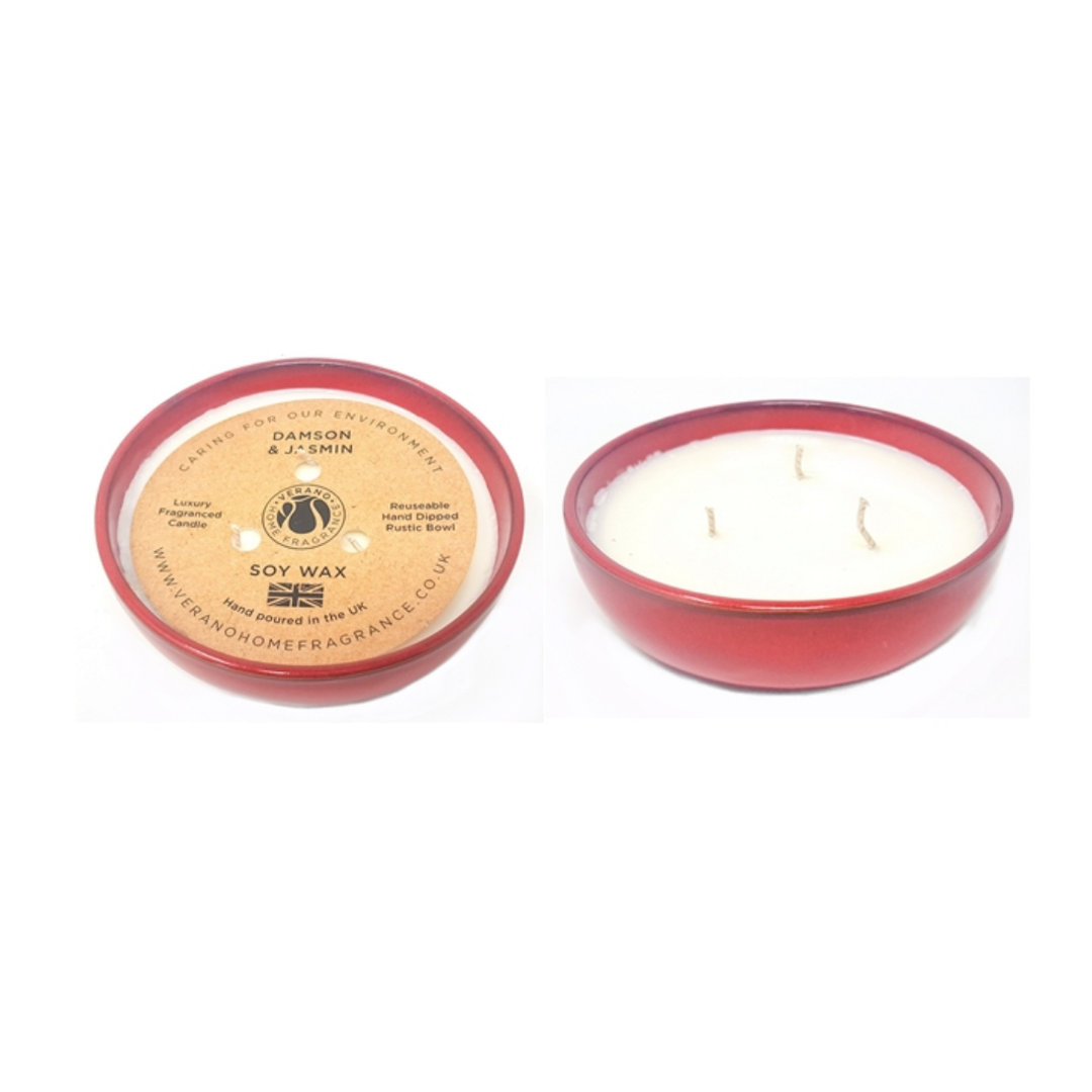 Selena Damson & Jasmine Scented Jar Candle