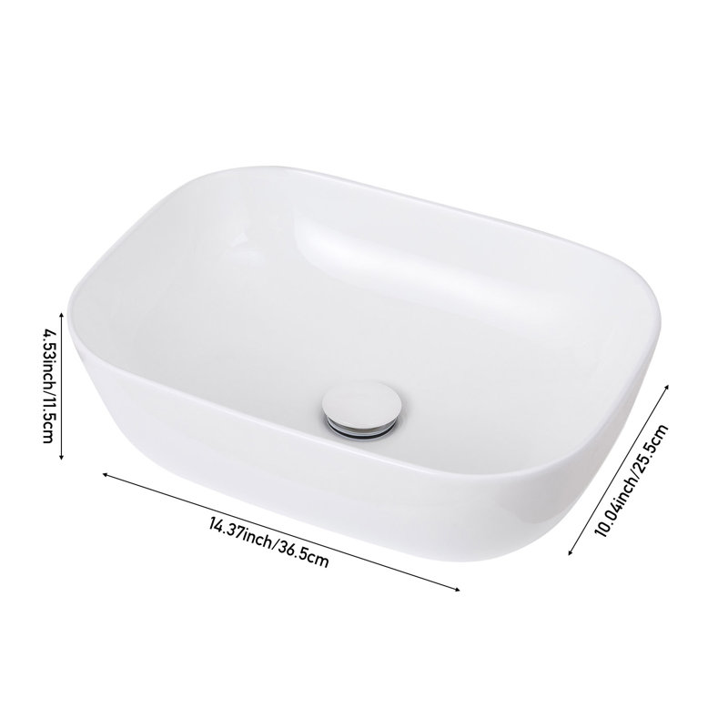 Garden Sanctuary Ceramic；Stainless Steel；PP Sink, 36.5 mm